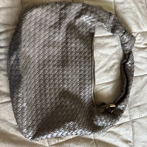 Melie Bianco Woven Hobo Shoulder Bag